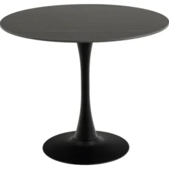 Rennes Matbord Rund 90 cm Svart Grantham