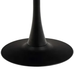 Rennes Matbord Rund 90 cm Svart Grantham