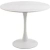 Rennes Matbord Rund 90 cm Vit Unico