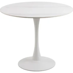 Rennes Matbord Rund 90 cm Vit Unico