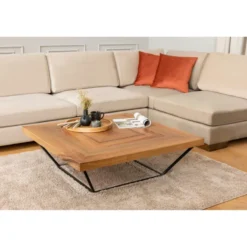 Reykjavik hörn med puff (313-193 x 97 x 80 cm) Hörnsoffa Beige