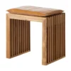 Rib Set Pall Teak, Ljusbrun Sittdyna