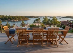 Rimini Bord 110x195-295 cm Teak