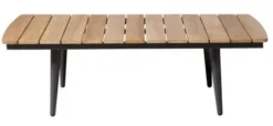 Rio Antracit/Teak Loungebord 60x120 cm