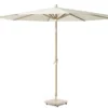 Riva Parasoll 250 cm Teak Look / Ecru