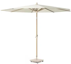Riva Parasoll 250 cm Teak Look / Ecru