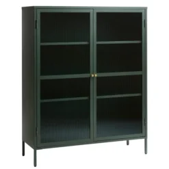 Riviera Vitrinskåp 140 cm Grön