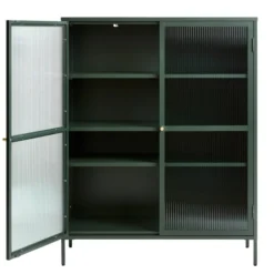 Riviera Vitrinskåp 140 cm Grön