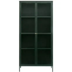 Riviera Vitrinskåp 190 cm Grön