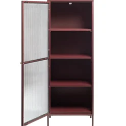 Riviera Vitrinskåp 160 cm Vinröd