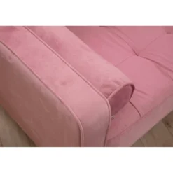 Rom (215 x 90 x 70 cm) 3-sitssoffa Dammig rosa