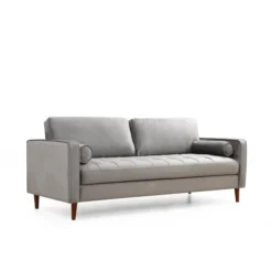 Rom (215 x 90 x 70 cm) 3-sitssoffa Ljusgrå