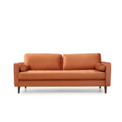 Rom (215 x 90 x 70 cm) 3-sitssoffa Orange