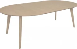 Sagene Matbord 110 cm Vitpigmenterad Ek REA