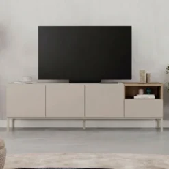 Salvador 180 (180 x 55 x 41,8 cm) TV-bänk Sandsten naturlig ek