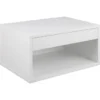 Sandnes Sängbord 24x50x35 cm Vit