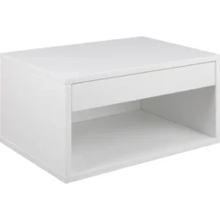 Sandnes Sängbord 24x50x35 cm Vit