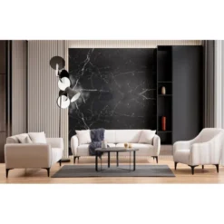 Santiago (220 x 67 x 95 cm) 3-sitssoffa Offwhite