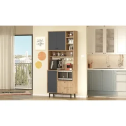 Sapporo Wide Hylla Ek antracit