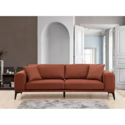 Sapporo 3 (235 x 90 x 80 cm) 3-sitssoffa Rio-röd