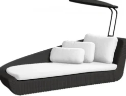 Savannah Daybed Höger Svart