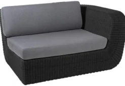 Savannah 2-Sits Modul Vänster Svart