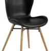Sedan Matstol PU retro Svart/Ek