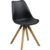 Sento Matstol PU BK Svart/Ek