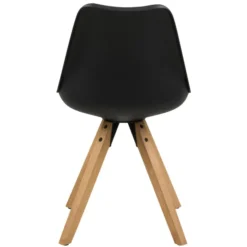 Sento Matstol PU BK Svart/Ek