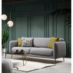 Sevilla 3-sits (214 x 98 x 85 cm) 3-sits bäddsoffa Grå