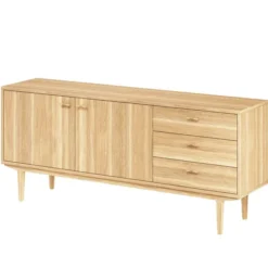 Sideboard Nr.420 2st Trädörrar 3st Lådor 186x80 cm Oljad Ek