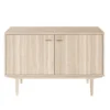Sideboard Nr.421 2st Trädörrar 126x80 cm Vitoljad Ek