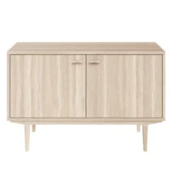 Sideboard Nr.421 2st Trädörrar 126x80 cm Vitoljad Ek