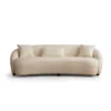 Siena Cream Bouclette (230 x 75 x 94 cm) Cream 3-sitssoffa