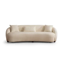 Siena Cream Bouclette (230 x 75 x 94 cm) Cream 3-sitssoffa