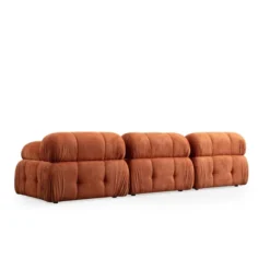 Siena 3 (290 x 95 x 75 cm) 3-sitssoffa Orange