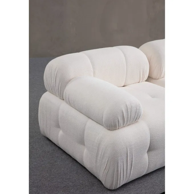 Siena 3 (290 x 95 x 75 cm) 3-sitssoffa Vit