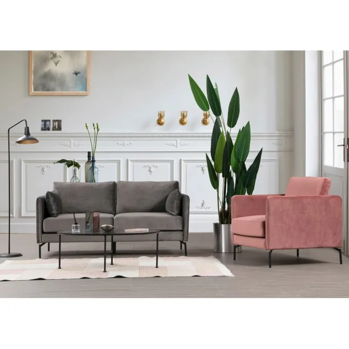 Sino 2-sits (177 x 87 x 90 cm) Grå 2-sitssoffa