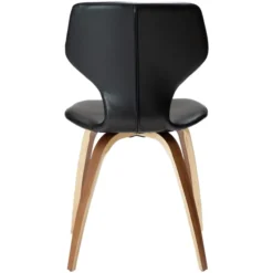 S.I.T Stol Vintage Black Art.Leather, Walnut