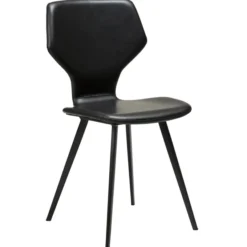 S.I.T Stol Vintage Black Art.Leather, Black
