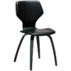 S.I.T Stol Vintage Black Art.Leather, Black Oak