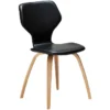 S.I.T Stol Vintage Black Art.Leather, Oak