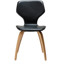 S.I.T Stol Vintage Black Art.Leather, Oak