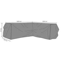 Soffskydd L235/R305 cm Andas