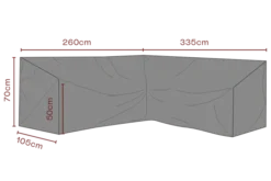 Soffskydd L335/R260 cm Andas