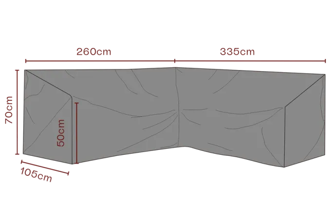 Soffskydd L335/R260 cm Andas