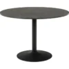 Soleil Matbord Rund 110 cm Svart