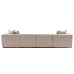Sora (350 x 65 x 190 cm) Hörnsoffa Sandbeige
