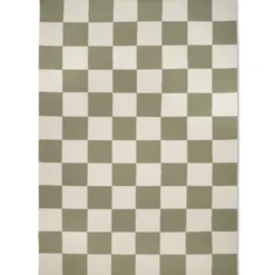 Square Matta Vit/Grön