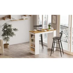 Stavro Bar (120 x 101,8 x 51,6 cm) Bardisk Atlantisk furu Vit